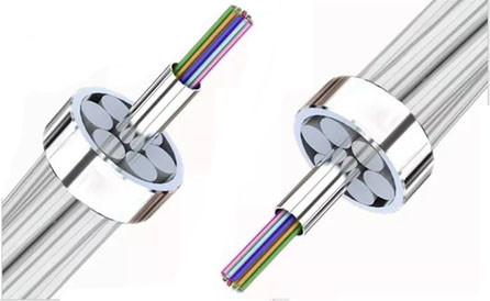 kwaliteit  48 Core Outdoor Aerial ACS Armoured OPGW(Optical fiber composite overhead ground wire) Fiber Optic Cable fabriek