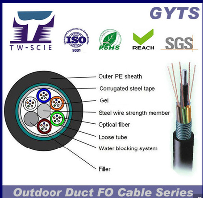 72 Core G652D Fiber Optic Ethernet-kabel Outdoor Rated Multi Fiber Optic-kabel