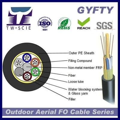 Gyfty-FS de Multi van de het Garen Gepantserde Vezel van het Kern Openlucht Luchtglas Kabel van Ethernet Optische