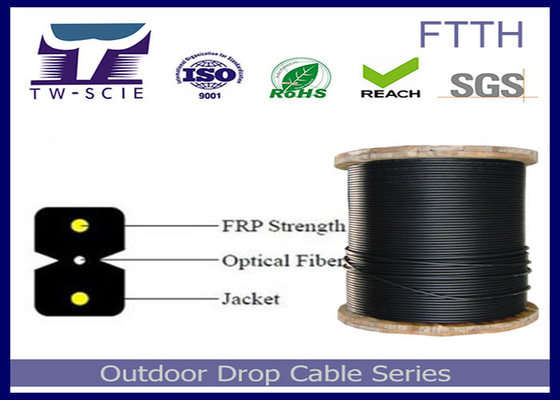 LSZH-van de Kabelkevlar van de Schede de Binnenvezel Optische Kabel van de het Garen Materiële Sterkte lid-FTTH