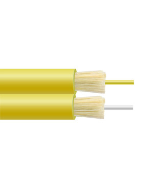 High Density Zip-Cord Duplex Fiber Optic Patch Cable met gesloten vezels voor flexibele indoor/outdoor toepassingen