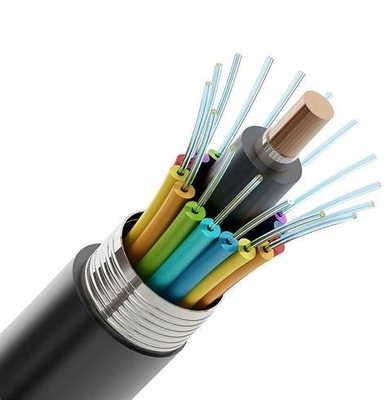 ROHS-gecertificeerde buitenvezeloptische kabel met HDPE-buitenste omhulsel en MDPE-mantel