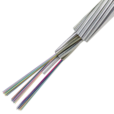16 Core Central Tube PE Jacket FTTH Glasvezelkabel met staaldraad