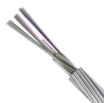 Op maat gemaakte centrale buis OPGW glasvezelkabel met PE-jas voor FTTH FTTB FTTX-netwerk