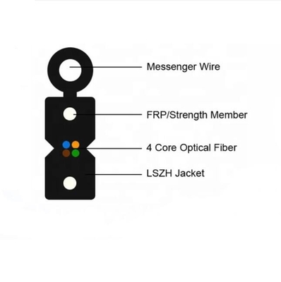 Outdoor Single Mode Fiber G. 657A1 G. 657A2 FTTH-dropkabel met glasvezel