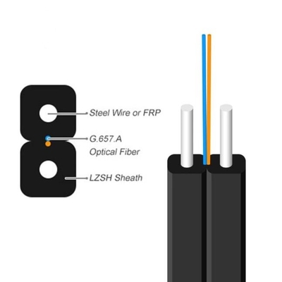 GJYXFCH Buitenaardse 2kern FRP-drop-vezeloptisch kabel FTTH-vezelkabel