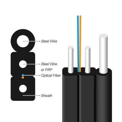 GJYXFCH Buitenaardse 2kern FRP-drop-vezeloptisch kabel FTTH-vezelkabel