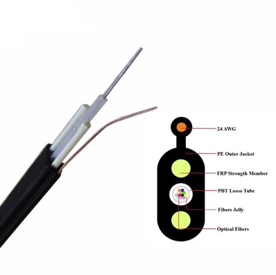 Platte toonbare eenheidsbuis Mini lokaliseerbare elektrische hybride platte optische vezelkabel