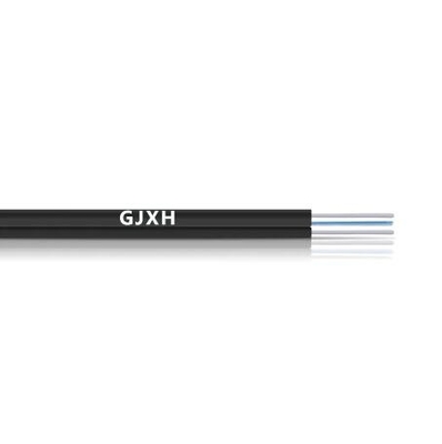 2 kernen enkelmodus met 2 parallelle FRP FTTH GJXH Drop Fiber Optical Cable