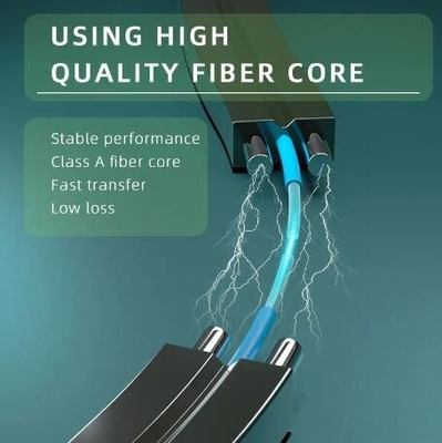 2 kernen enkelmodus met 2 parallelle FRP FTTH GJXH Drop Fiber Optical Cable