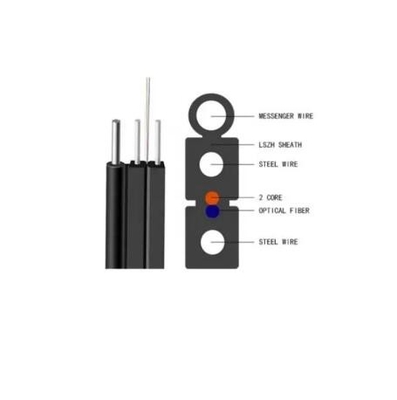 Outdoor 1core 2cores 4cores Zelfondersteunend G657a1 G657a2 9/125 FTTH Drop Cable