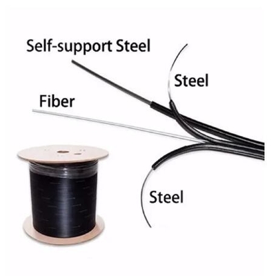 FIBER OPTIC 4 CORE 2km FTTH DROP CABLE EEN-MODE FIBER OPTIC CABLE