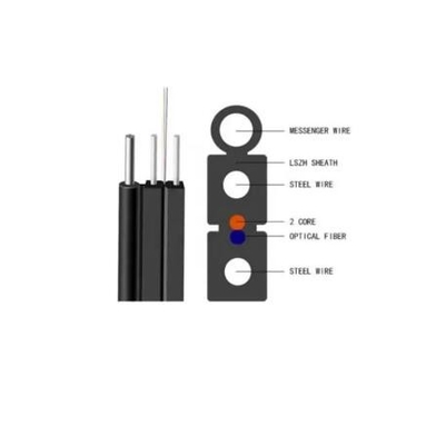 Staaldraad Buiten 1kern 2kern 4kern Zelfdragend G657a1 G657a2 9/125 FTTH Drop Cable