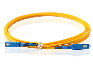 Het Koord van het de Vezelflard van Sc UPC, van de Kabelssm 3.0mm pvc van de Vezelverbindingsdraad het Jasjeoem