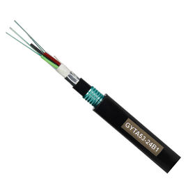 Ondergrondse kabel GYTA 53 12 kern glasvezel kabel met dubbele pantsering en PE-schede