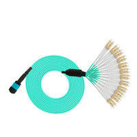 1 stuk mpo-LC 24 van het het Flardkoord van de Kernmpo OM3 Vezel de Optische Kabels 3M Multimode Connector