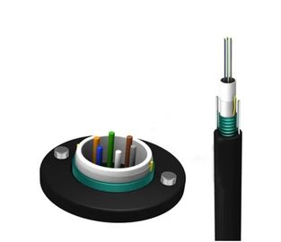 corning gepantserde het type van de Schedegyxtw fabriek van de vezel optische kabel Zwarte Buitenmachtstelecommuniction
