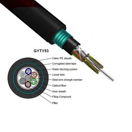 GYTY53 van de communicatie Grote de Vezel Optische Gepantserde Kabel Kernstructuur