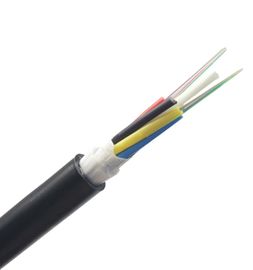 48 van de de Kabel Zwarte Buitenschede van de Kernenadss Zelfstandige Vezel Optische Kleur 100 Spanwijdte