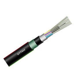 4 Cores GYTA53 Outdoor Fiber Optic Cable Direct Buried Stranded Loose Tube Armored Cable