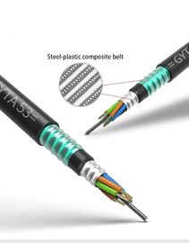 Ondergrondse kabel GYTA 53 12 kern glasvezel kabel met dubbele pantsering en PE-schede