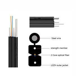 Van de de Dalingskabel van GJYXCH FTTH Enige de Wijzefiguur 8 vlakke cbale van de Vezel Optische Kabel G657A1fiber