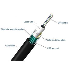 GYXTW 20 Core Single Mode Central Loose Tube Outdoor Aerial en Duct Optical Cable Draad
