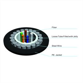 China OEM GYXTY 2 Core Central Loose Tube Outdoor Aerial en Duct SM Glasvezelkabel