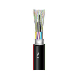 Single Loose Tube GYTA Outdoor Aerial and Duct 24 Core SM Fiber Optic Cable met staaldraad