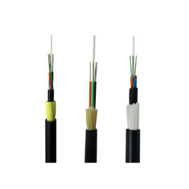 Zwarte PE Buitenschedekleur Zelfstandige ADSS 24 de Optische Kabel van de Kernvezel