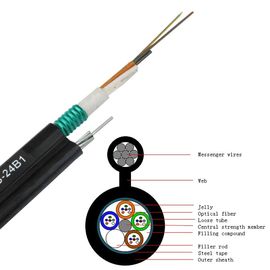 36 van de het Netwerkkabel GYTC8Sfiber van de Kernen de Zelfsteun Gepantserde optische kabel voor openluchtkabel