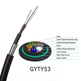 De ondergrondse van de Communicatie GYTY53 Enige Kabel Wijze Gepantserde Openluchtvezel