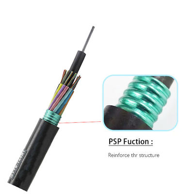 GYTS met waterblokkerende tape 36 72 96 Core Armored Fiber Optic Cable voor het aansluiten van communicatieapparatuur