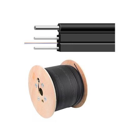 1-24 van de de Dalingskabel FTTH van de kernsm G657A1 gepantserd Vezel het netwerklszh Zwart Jasje voor Binnen