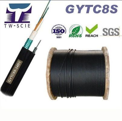 OEM 8 12 24 Kernfig8 Zelfstandige Luchtfiguur 8 Vezel Optische Kabel (GYTC8S)