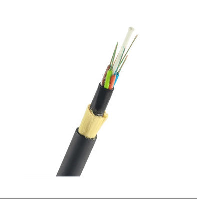 Zwarte PE Schede 100 Spanwijdte 48 Optische Kabel van de Kerneng652d ADSS de Diëlektrische Vezel