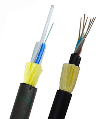 G652D antenne Al Diëlektrische ADSS-Zwarte HDPE van de Vezel Optische Kabel FRP Schede