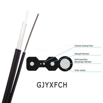 LSZH-het Type FTTH van Schedeboog Dalingskabel Vier Multimode Kern