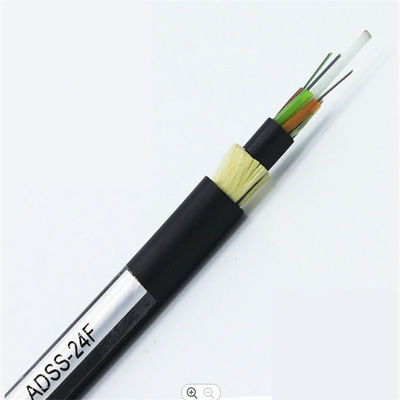 Kevlargaren 100M 200M 300M Span ADSS 24 48 96 Kabel van de 144 Kern de Optische Vezel