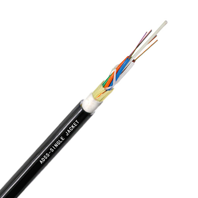 12 Spanwijdte van Fibra Optica ADSS van de kern de enige jacketFactory Prijs Openlucht Zelfstandige Lucht 100m ADSS-Vezel Optische Kabel