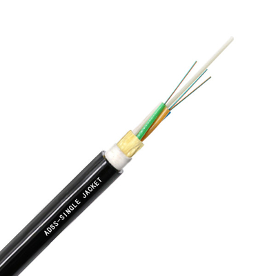 12 Spanwijdte van Fibra Optica ADSS van de kern de enige jacketFactory Prijs Openlucht Zelfstandige Lucht 100m ADSS-Vezel Optische Kabel