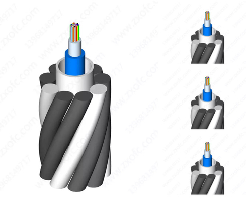 24/48 van de de Kabel Enige Wijze G652d van de Kernopgw Vezel Optische Draad van de Machtsopgw Aeirlal